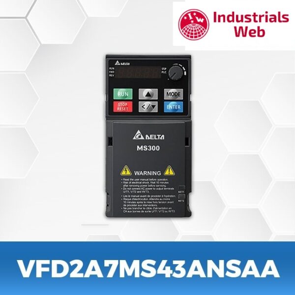 vfd2a7ms43ansaa-VFD-MS-300-Delta-AC-Drive-Front Delta VFD2A7MS43ANSAA MS300 Series Drive